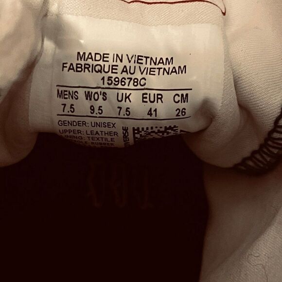 Converse Chuck Taylor All Star 70 High Top Wordmark Wool Size 7.5 159678C 9.5 W - Picture 11 of 12